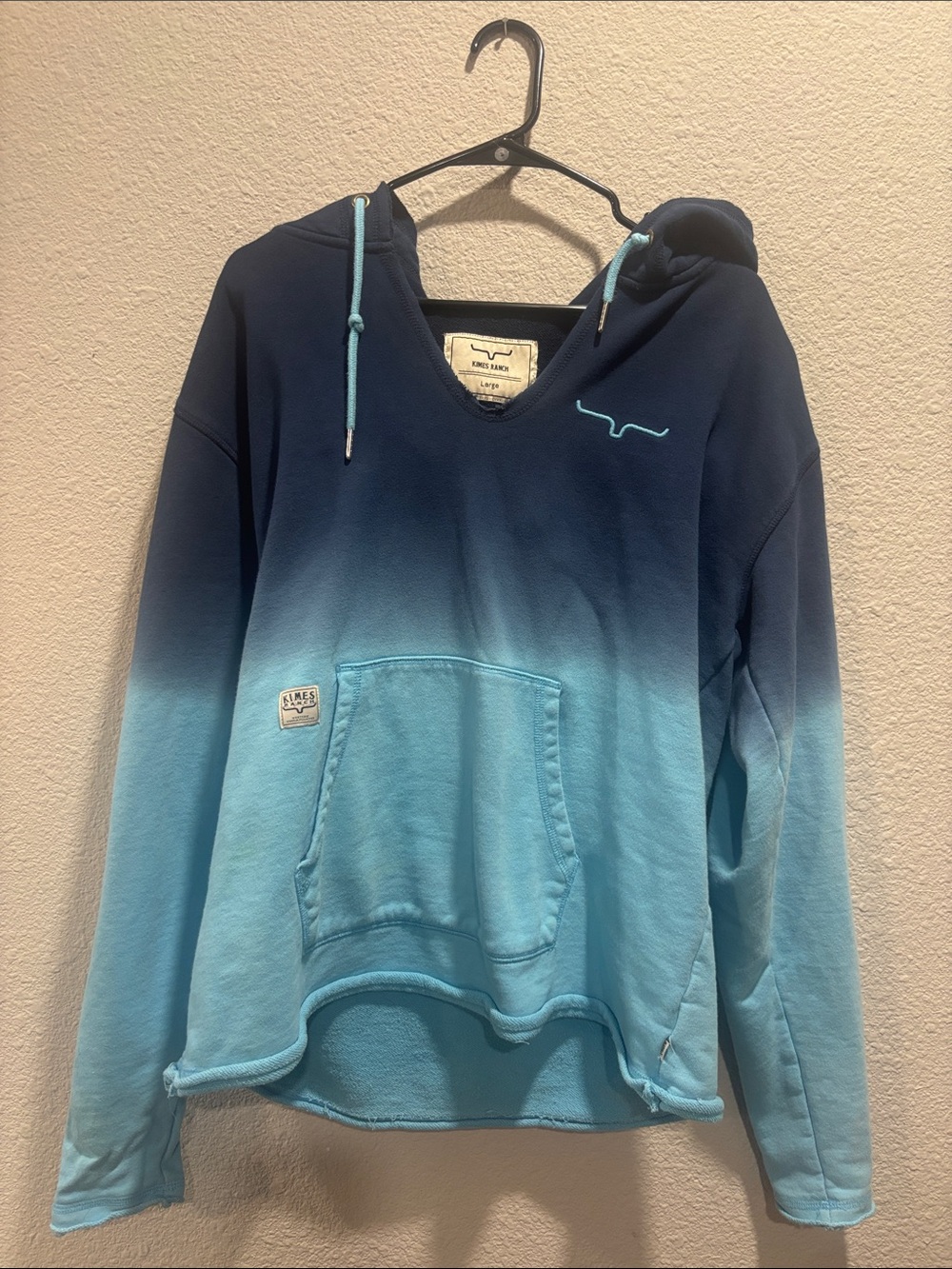 June’s Women's Navy to Light Blue Ombre Hoodie